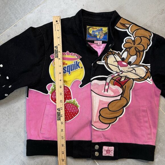 Vintage JH Design Kids/ Women Nesquik Strawberry Jacket Jeff Hamilton - Picture 11 of 16